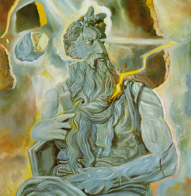 mhartnft-After Michelangelo's 'Moses', on the Tomb of Julius II in Rome